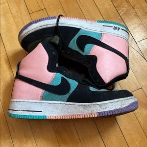 Air Force 1 pink aqua unique